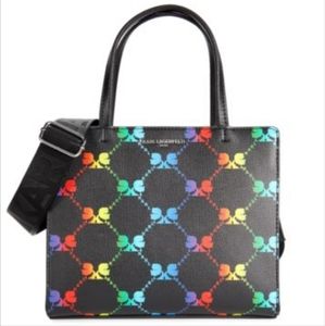 Rainbow Karl Lagerfeld Maybelle Monogram 2-way handbag/crossbody